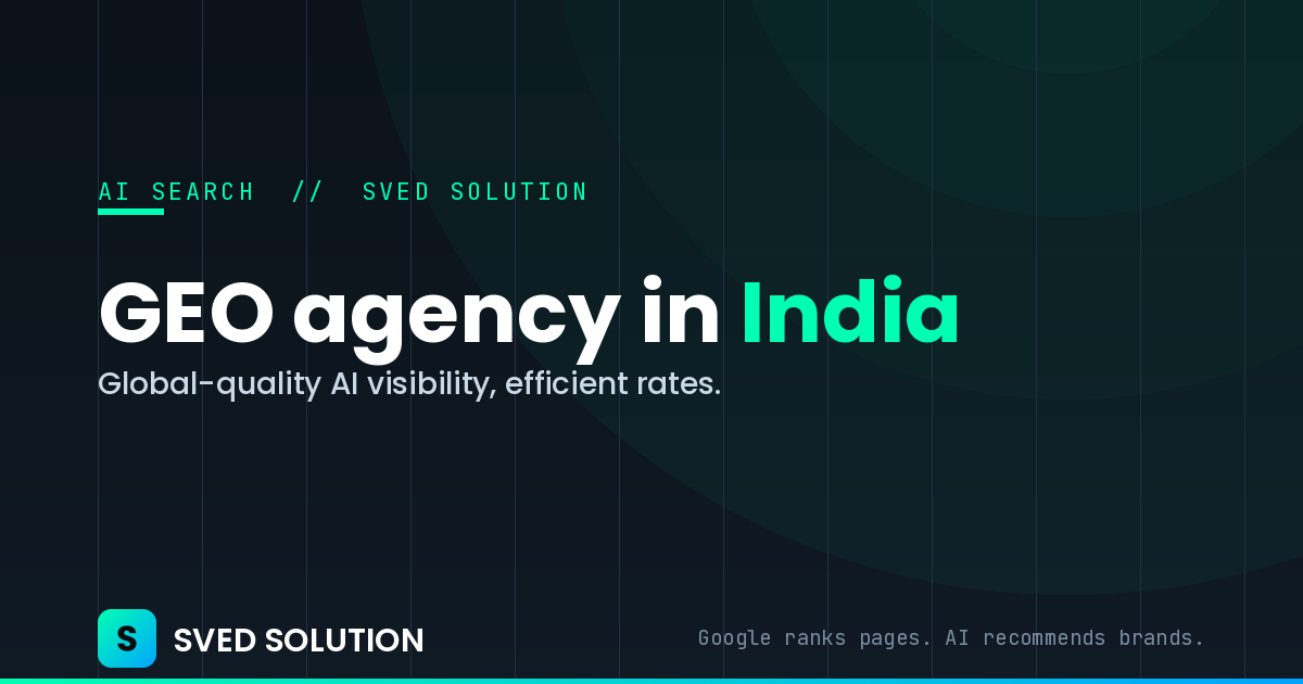 Generative Engine Optimization Agency in India (GEO)